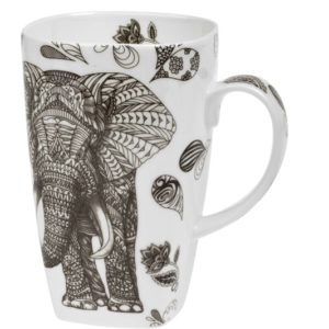 Černý slon 0,6 l - bone china hrnek